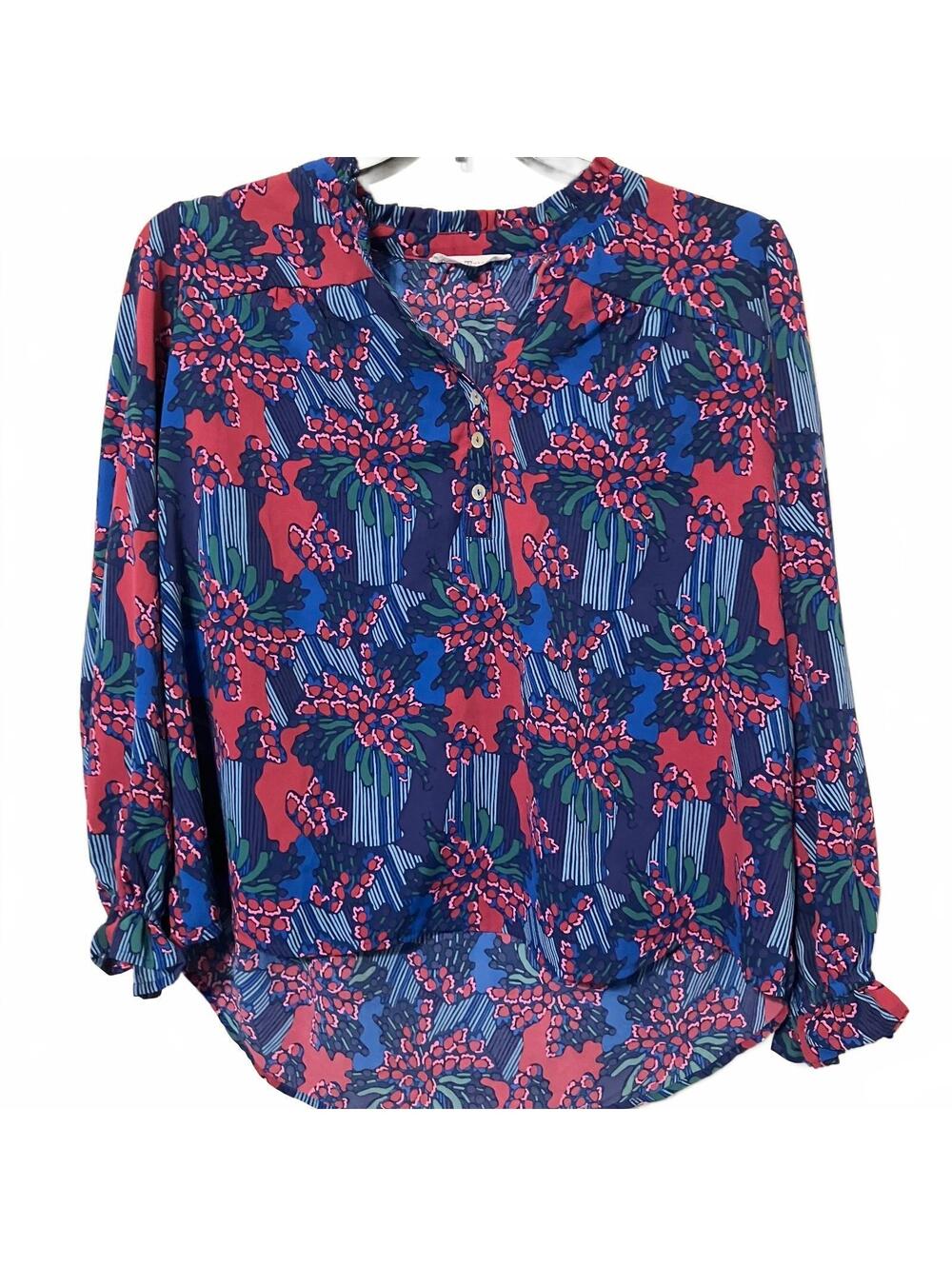 Michelle McDowell Whimsical Cottagecore Artsy Floral Women's Flowy Top Medium